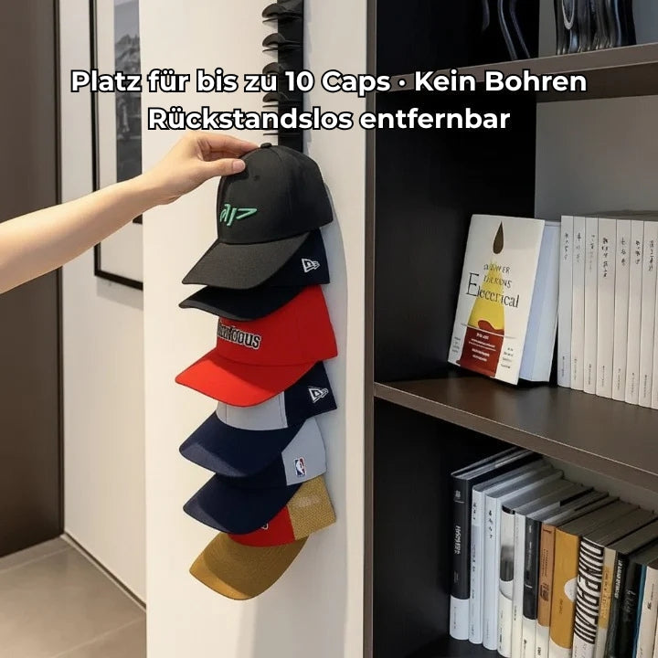 Cap Organizer Wandhalter für bis zu 10 Caps