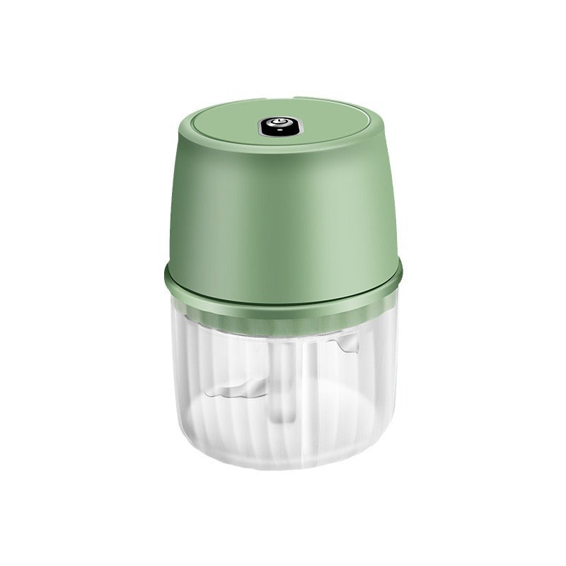 Elektrischer Mini-Zerkleinerer 250 ml | Kabelloser Knoblauch- und Gemüsehacker mit Edelstahlklingen und USB-Ladefunktion