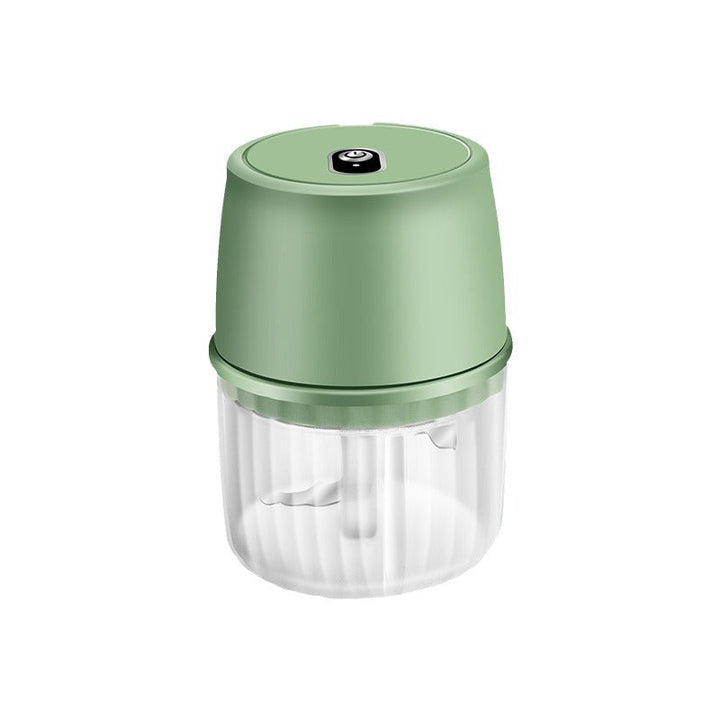 Elektrischer Mini-Zerkleinerer 250 ml | Kabelloser Knoblauch- und Gemüsehacker mit Edelstahlklingen und USB-Ladefunktion