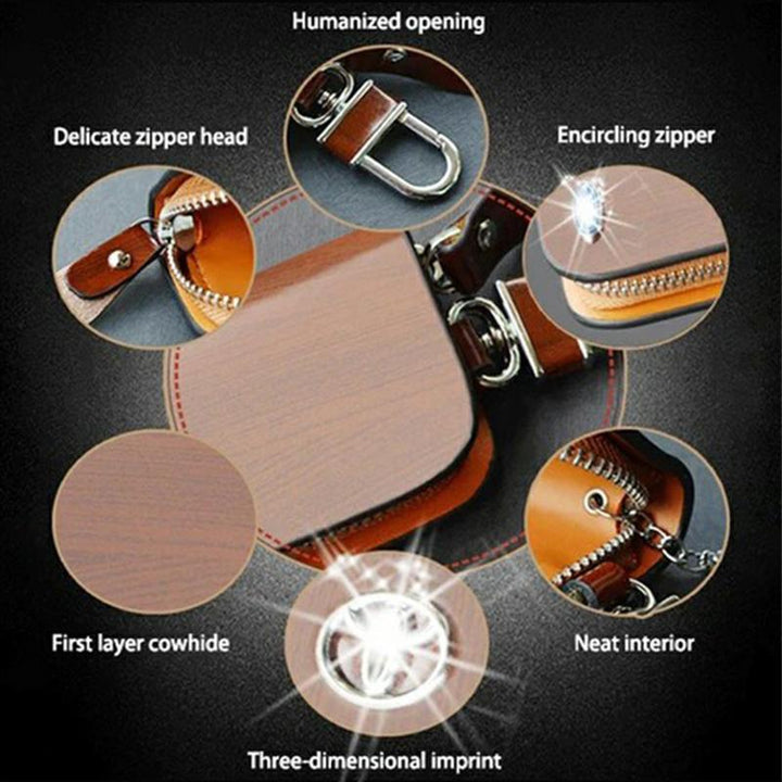 RFID Protection Pouch for Car Keys | Signal Blocker with Double Chamber | Protection Against Keyless Relay | Compact 14×10 cm