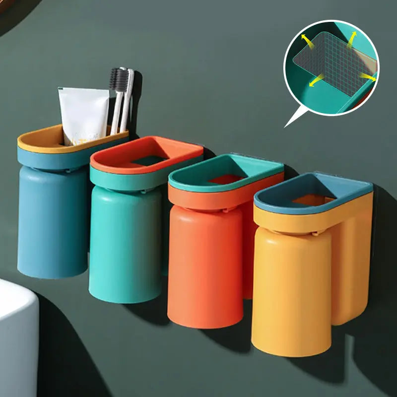 Self-adhesive Toothbrush Holder | ABS plastic | With drip system | No drilling required