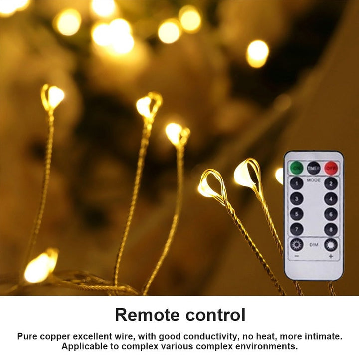 LED Kupferdraht Lichterkette | Flexibel, Formbar &amp; Wasserdicht | Für Innen &amp; Außen