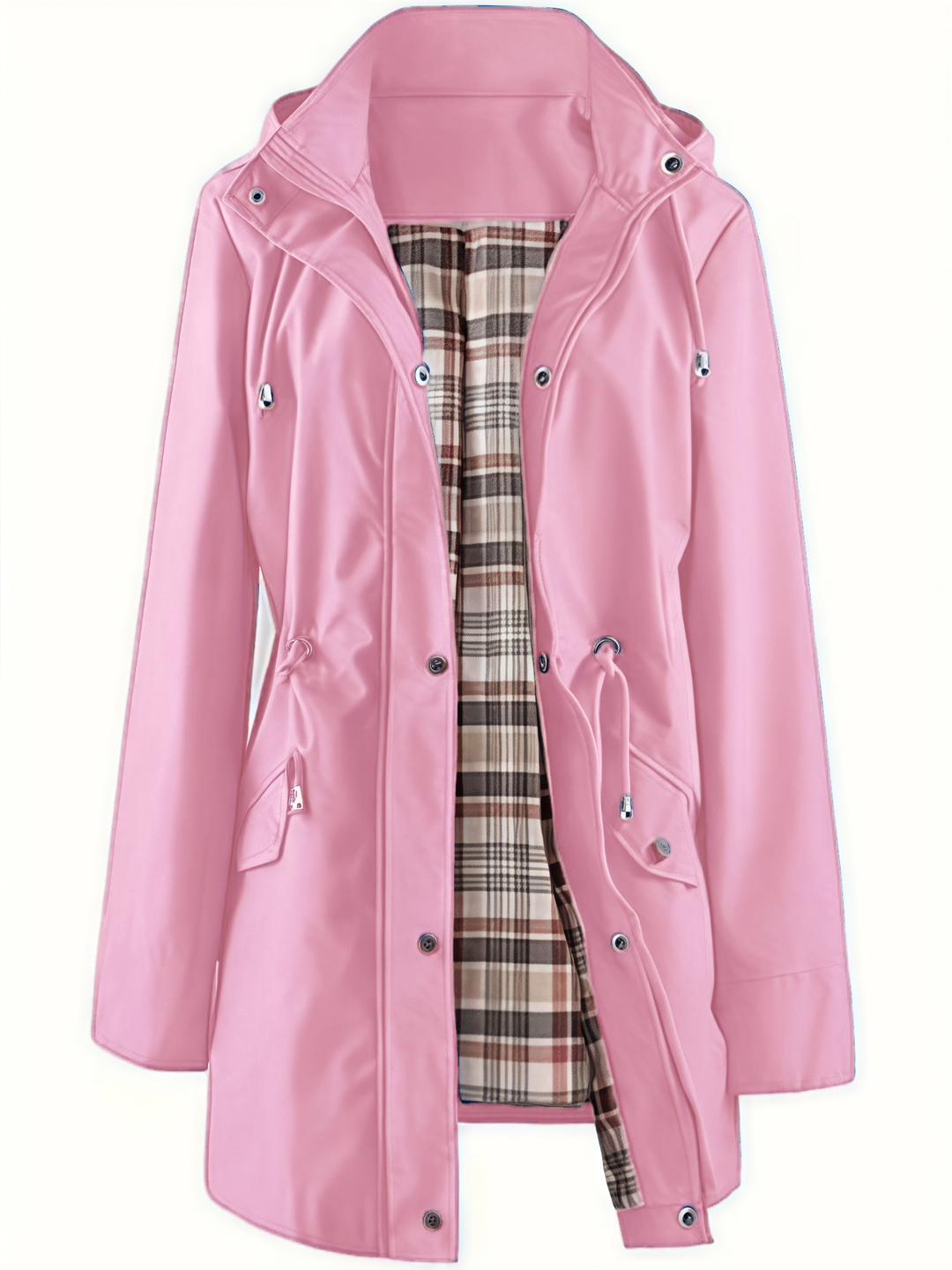 Damen Winterjacke lang mit Reißverschluss | Warme Jacke mit praktischen Taschen und bequemer Passform für Alltag und Freizeit