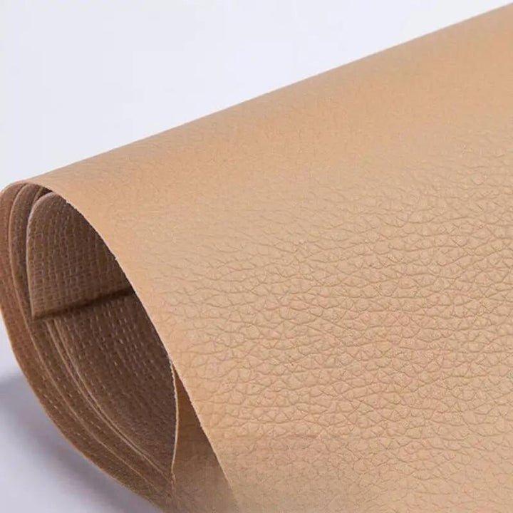 Kit de réparation cuir auto-adhésif 50 × 138 cm | Patchs de réparation découpables | Étanche &amp; robuste | Pour canapé, voiture &amp; sacs