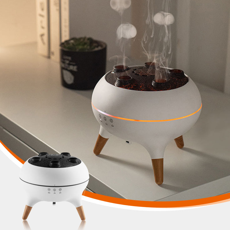 Aroma Diffuser | Ultraschall-Luftbefeuchter mit Quallen-Nebeleffekt, 250-ml-Wassertank und LED-Beleuchtung
