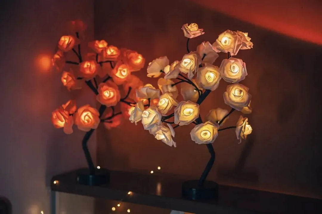 LED Bonsai-Lichtbaum mit Touch-Sockel | Verstellbare Zweige | Mehrere Lichtmodi | USB oder Batterie | Wohnraum-Deko