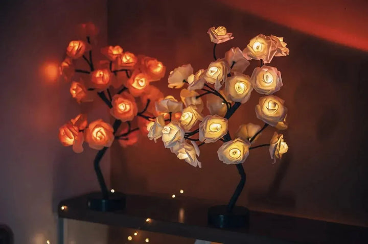 LED Bonsai-Lichtbaum mit Touch-Sockel | Verstellbare Zweige | Mehrere Lichtmodi | USB oder Batterie | Wohnraum-Deko