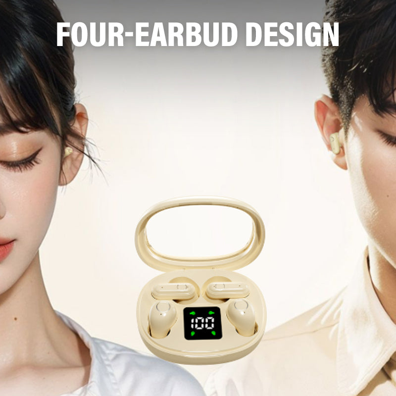 Kabellose In-Ear Kopfhörer | Bluetooth 5.4 mit Geräuschunterdrückung &amp; Ladecase | Über 8 Std. Akkulaufzeit