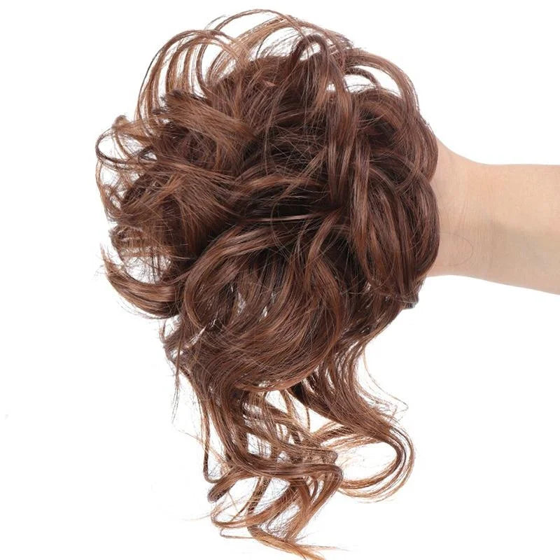 Bun hairpiece to clip on for instant volume | Messy bun look in seconds | Secure hold, light &amp; natural