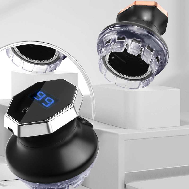 Automatischer Haarschneider | 360°-Haarschneidemaschine mit 3 Schnittlängen, Edelstahlklingen und LED-Display