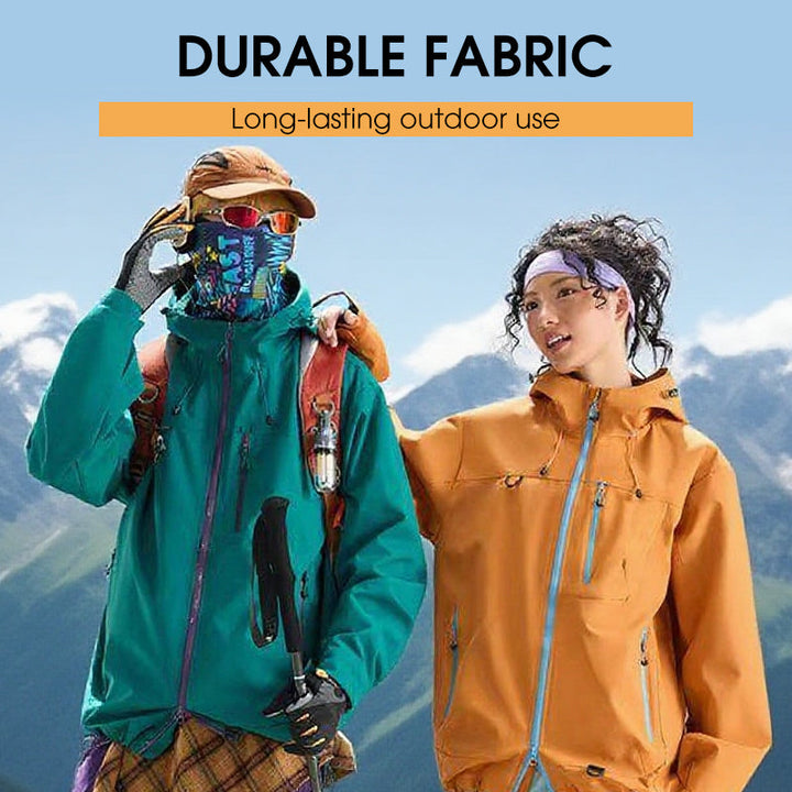 Wasserdichte Sportjacke | Outdoorjacke mit Kapuze, winddichter Passform, atmungsaktivem Gewebe und Reißverschlusstaschen