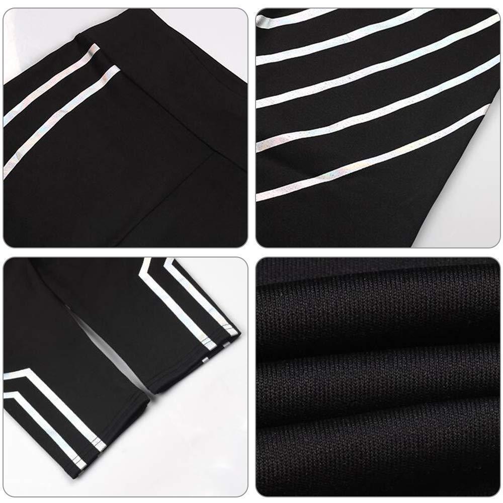 Reflektierende Leggings Damen | Stretch Sportleggings für Yoga &amp; Fitness