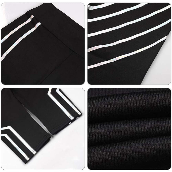 Reflektierende Leggings Damen | Stretch Sportleggings für Yoga &amp; Fitness