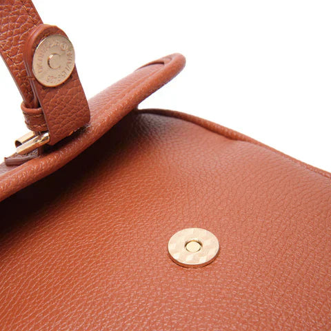 Borsa organizer donna a tracolla con 2 scomparti | Cerniere antifurto + 10 portacarte | Tracolla regolabile | 20x12x5 cm