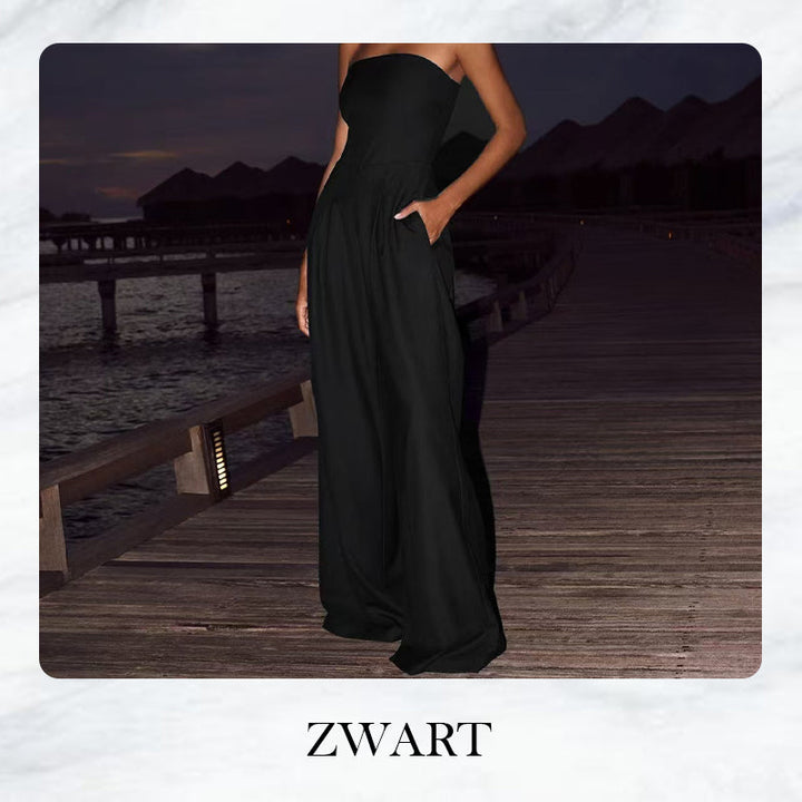 Ärmelloser Jumpsuit mit Taschen