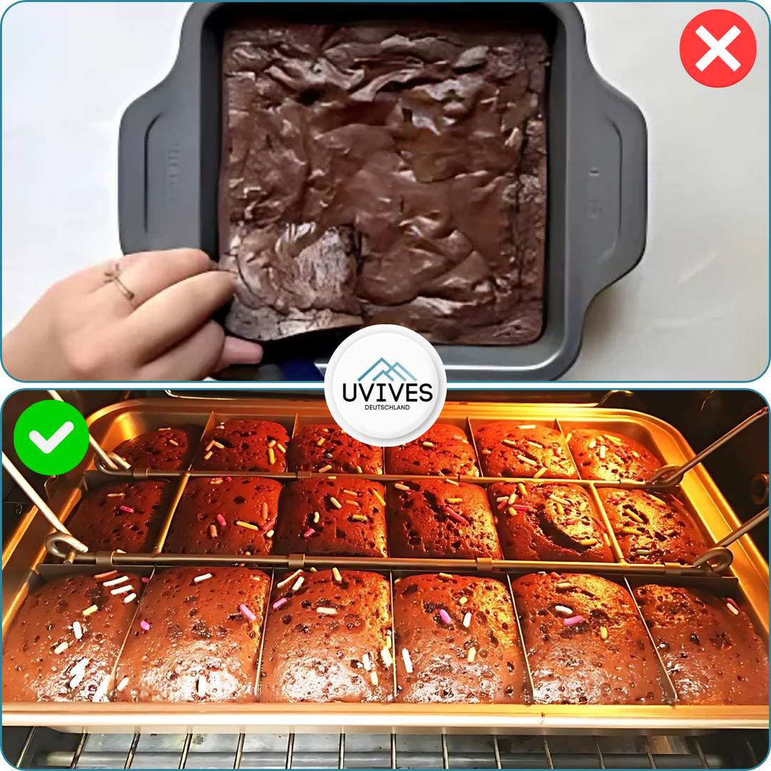 Baking pan with divider | 18 pieces | Non-stick &amp; dishwasher safe
