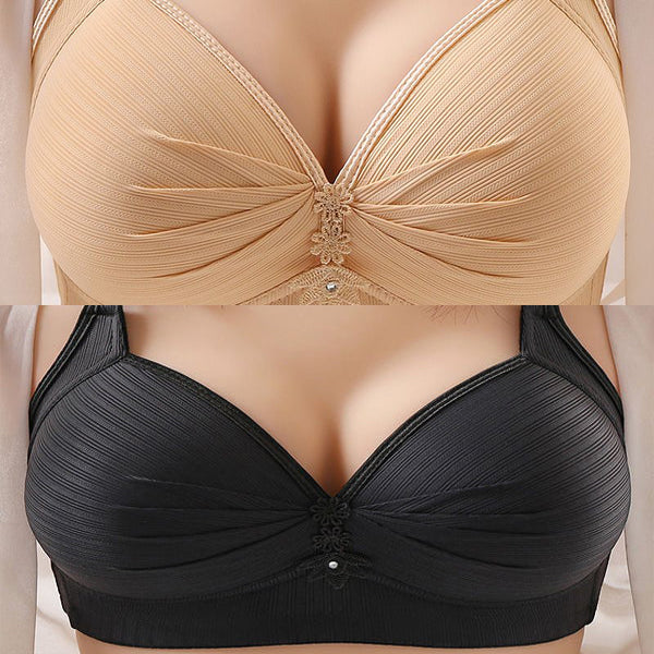 Seamless Bra without Underwire | Breathable &amp; Stretchy for Everyday Comfort | Adjustable Back Closure | Buy 1 Get 1 Free