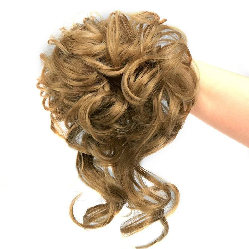 Bun hairpiece to clip on for instant volume | Messy bun look in seconds | Secure hold, light &amp; natural