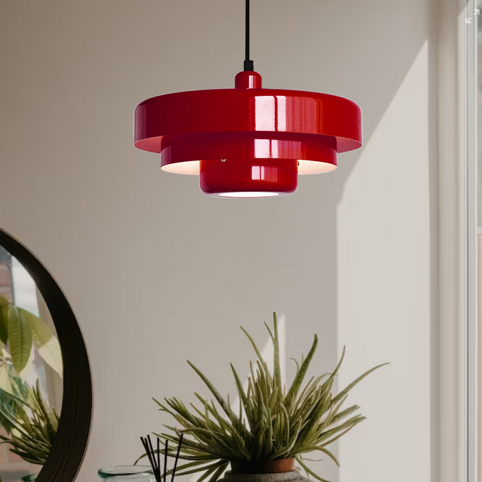 Pendelleuchte aus Eisen im Retro-Design | Verstellbare Hängelampe mit E26/E27-Fassung | Statement-Leuchte