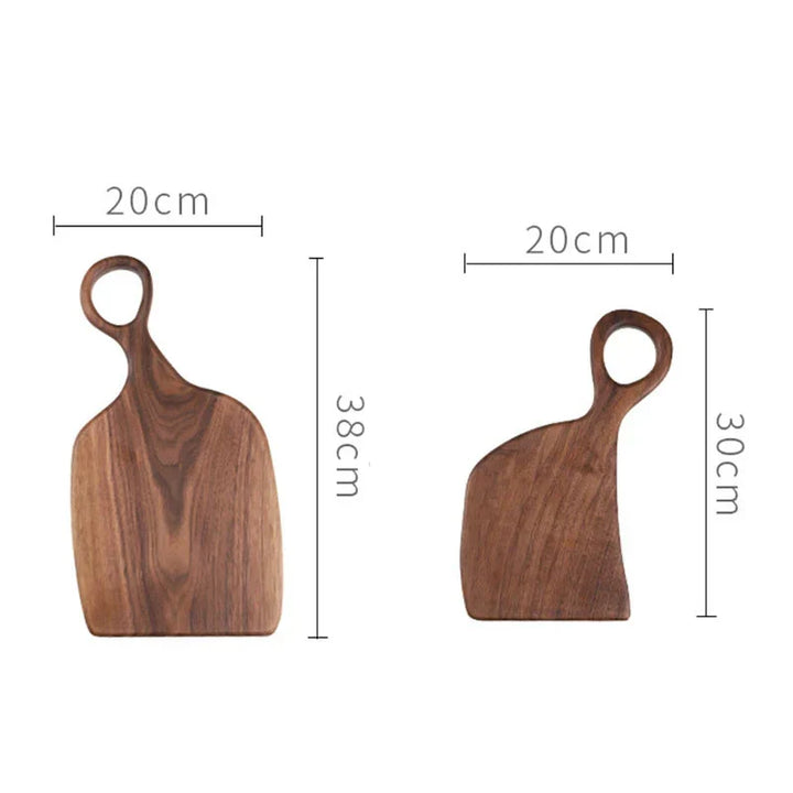 Saksanpähkinä leikkuulauta 35×25×2 cm | Kaksipuolinen: leikkaamiseen &amp; tarjoiluun | Veitsille ystävällinen, tyylikäs puunsyyt, helppohoitoinen