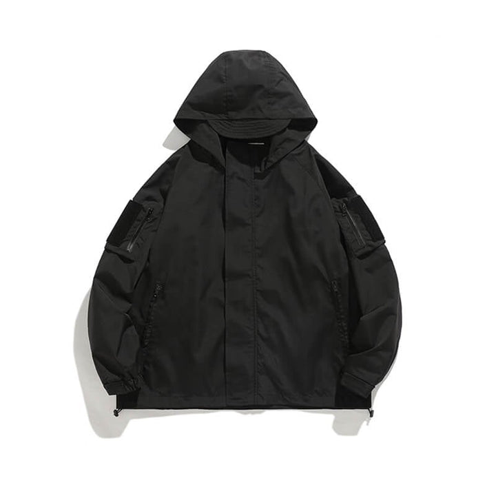 Softshelljacke Herren | Wasserabweisende Outdoor-Jacke mit Kapuze und 6 Taschen