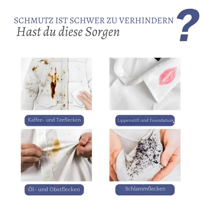 Fleckenentferner mit Enzymen 120 ml | Gegen Fett, Öl, Tinte &amp; Essensflecken | Vorbehandlung für Wäsche | Schonend zu Textilien