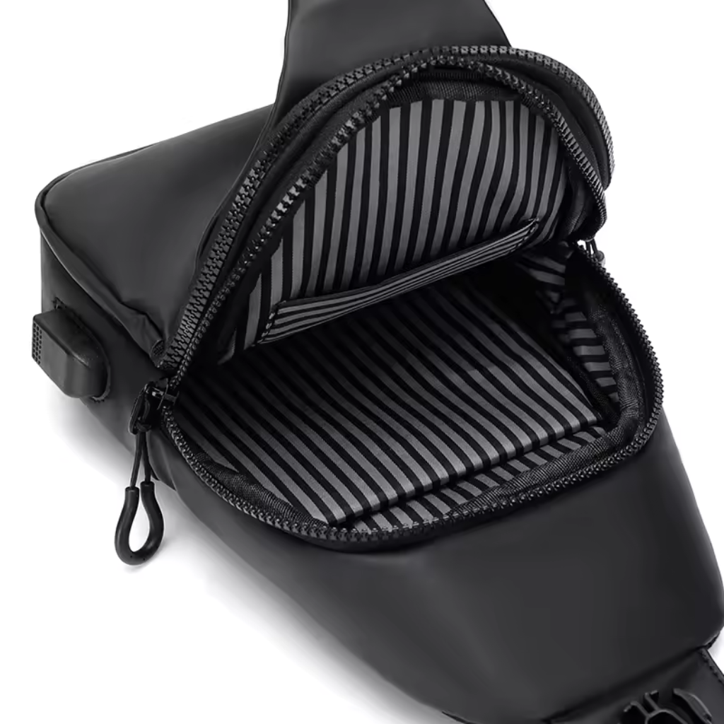 Táskás lopásgátló crossbody táska rejtett cipzárokkal és vízlepergető anyagból | 6+ rekesz útlevél/telefon számára | Biztonságos és kompakt