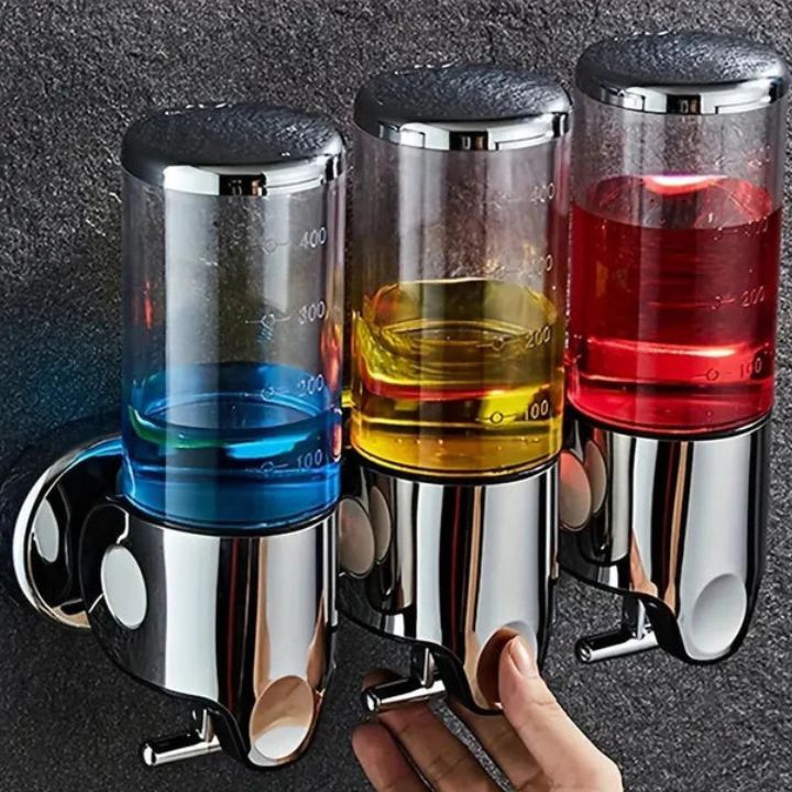Wall-Mounted Soap Dispenser | Stainless Steel &amp; ABS | Modern Design | Space-Saving &amp; Refillable