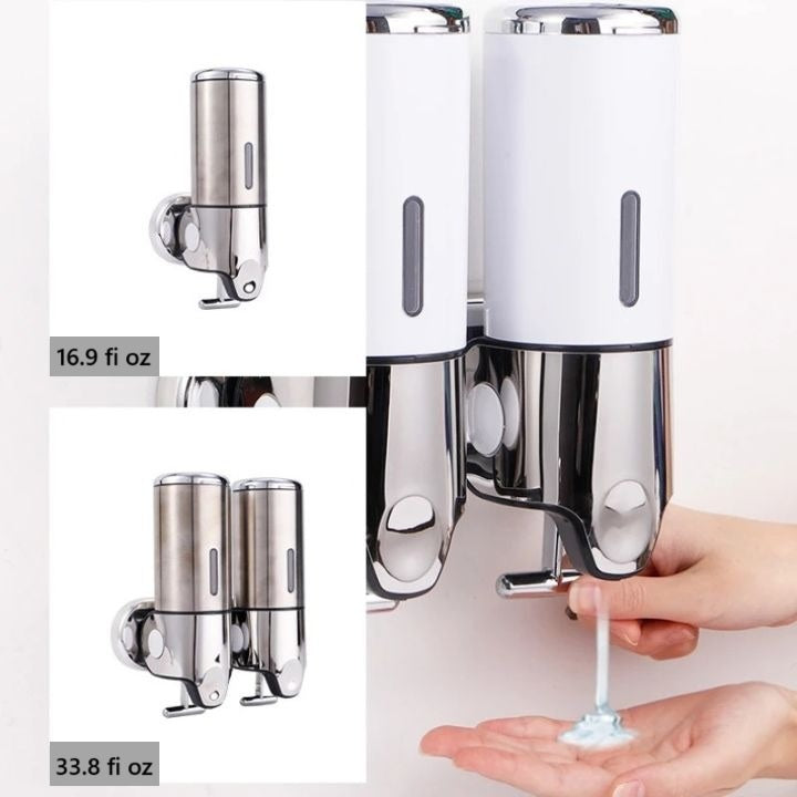 Wall-Mounted Soap Dispenser | Stainless Steel &amp; ABS | Modern Design | Space-Saving &amp; Refillable