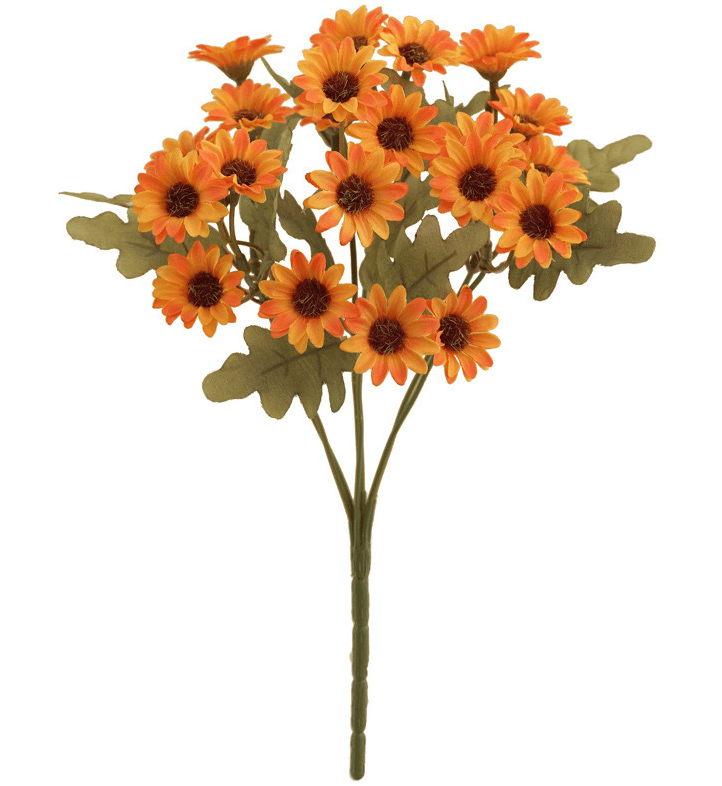 Künstliche Chrysanthemen | UV-beständig | Herbst-Deko für draußen | Naturgetreues Seidenmischgewebe