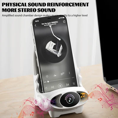 Wireless charger 15 W | Fast charging &amp; phone holder | With aromatherapy &amp; sound enhancement