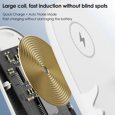 Wireless charger 15 W | Fast charging &amp; phone holder | With aromatherapy &amp; sound enhancement