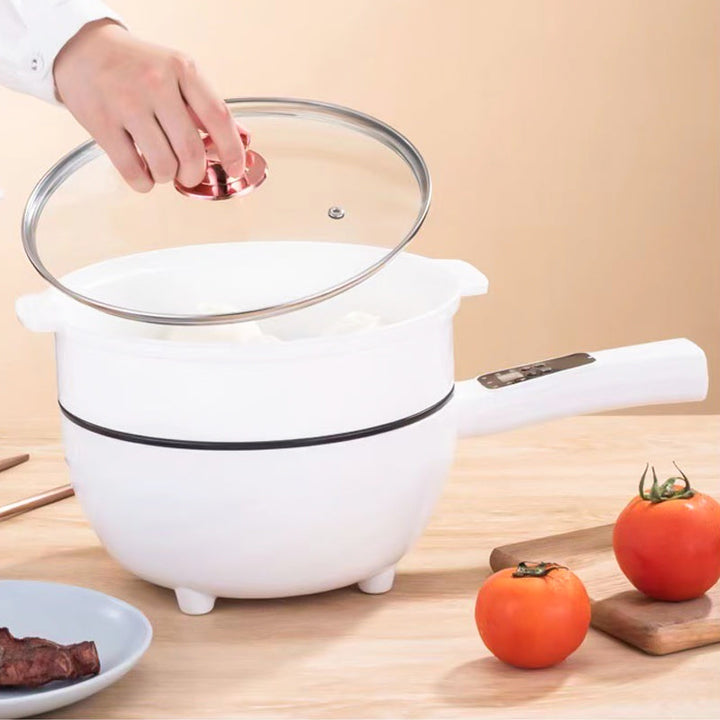 Elektrischer Multikocher 3–4 L | Braten, Schmoren, Dämpfen &amp; Kochen | Antihaft, Timer 1–12 h | Kompakt mit Warmhalten