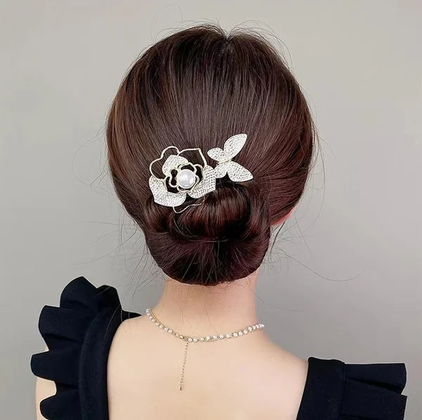 Haarband für Dutt ohne Haarnadeln | QuickTwist Stylinghilfe für French Twist