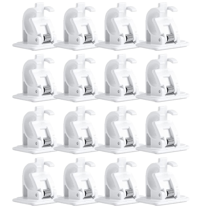 Self-adhesive curtain holders | nail-free hanging system | adjustable &amp; strong | 8kg load capacity