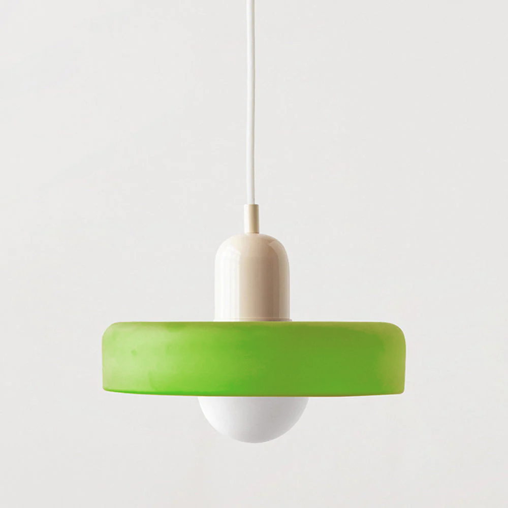 Suspension en métal et verre avec effet vitrail | Ø25/Ø35 cm, douille G9 | Suspension réglable | Aspect cristal
