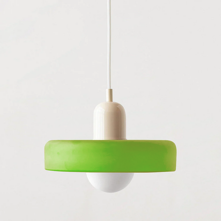 Suspension en métal et verre avec effet vitrail | Ø25/Ø35 cm, douille G9 | Suspension réglable | Aspect cristal