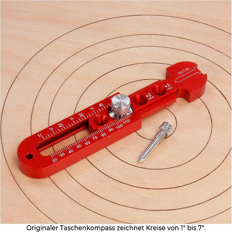 Drawing compass | Precise circles &amp; arcs | Adjustable | Aluminum alloy