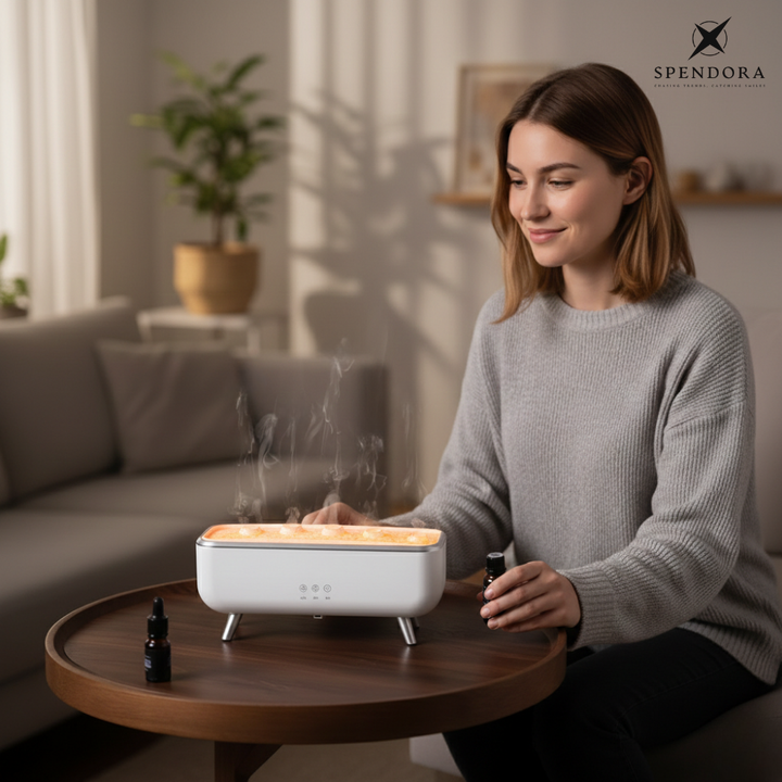 Aroma Diffuser | Ultraschall-Luftbefeuchter mit Quallen-Nebeleffekt, zwei Modi und 300-ml-Wassertank