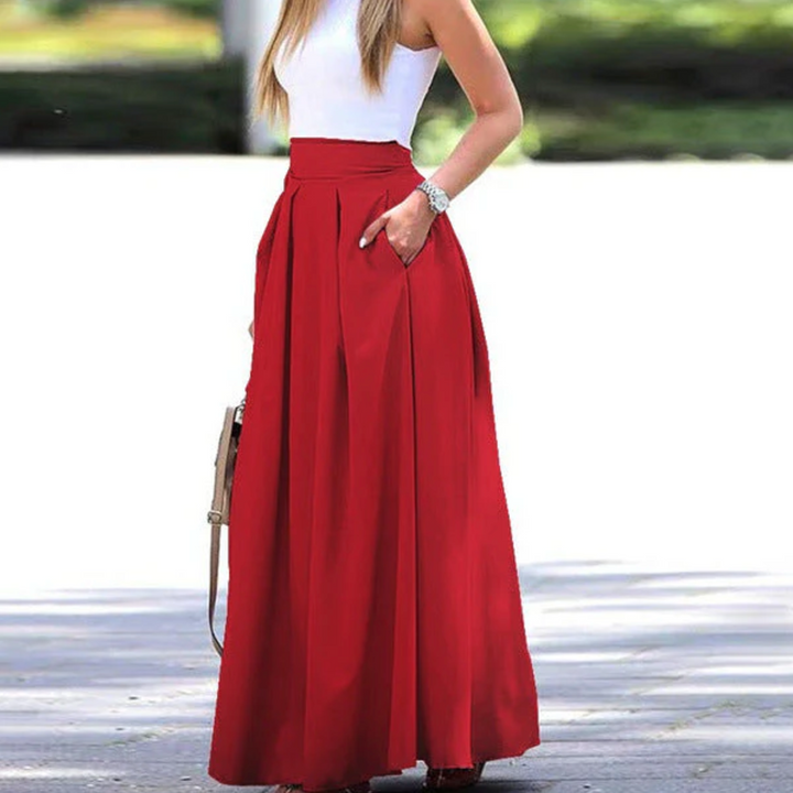 Sadira – Elegant, Pleated, Loose Skirt