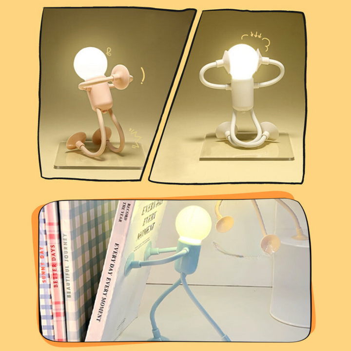 LED night light BeamLight athlete figure | Adjustable &amp; creative poses | Warm white, energy-efficient | USB/plug operation, approx. 25 cm