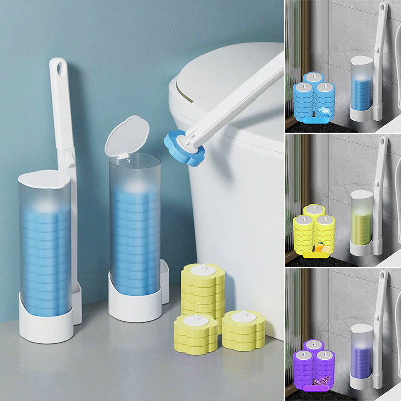Antibacterial Disposable Toilet Brush | Hygienic Cleaning &amp; Fresh Scent | Easy Use for a Clean Bathroom