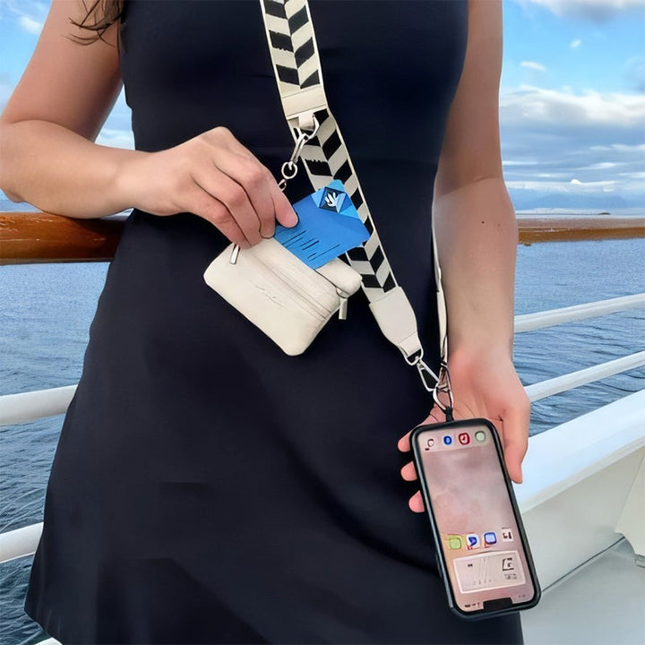 SecureKeyBand™ Phone Strap with Zipper Pocket