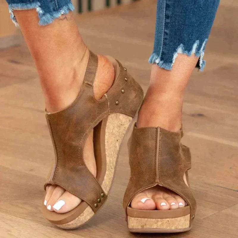 Orthopedic Leather Sandals for Extra Support
