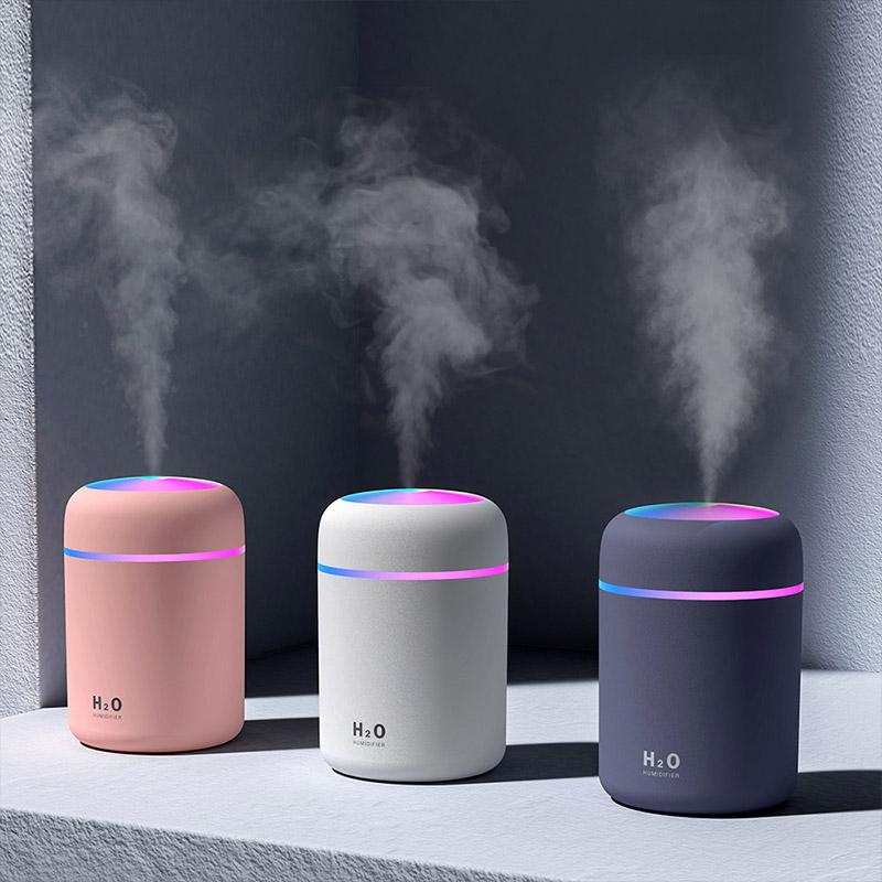 Luftbefeuchter | Tragbarer Ultraschall-Duftdiffusor mit Nano-Zerstäubung, USB-Anschluss und leisem 36-dB-Betrieb