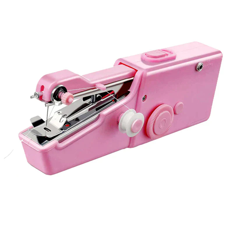 Mini-Handnähmaschine | Tragbare kabellose Nähmaschine mit Einhand-Bedienung für schnelle Reparaturen und Säume