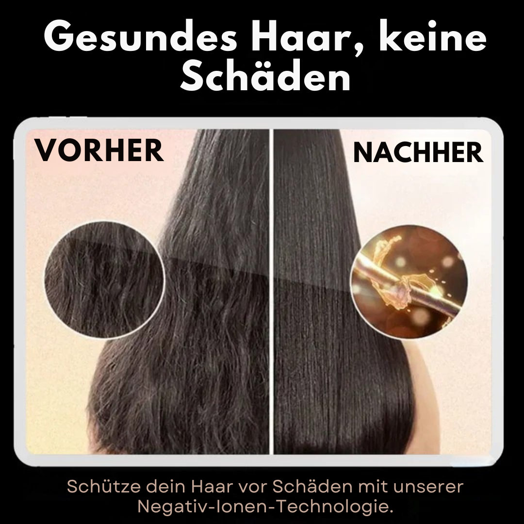 3-in-1 Heißluftbürste mit wechselbaren Rundbürsten | 3 Temperaturstufen &amp; Ionen-Technologie | Volumen, Locken &amp; Glätten, 1000W