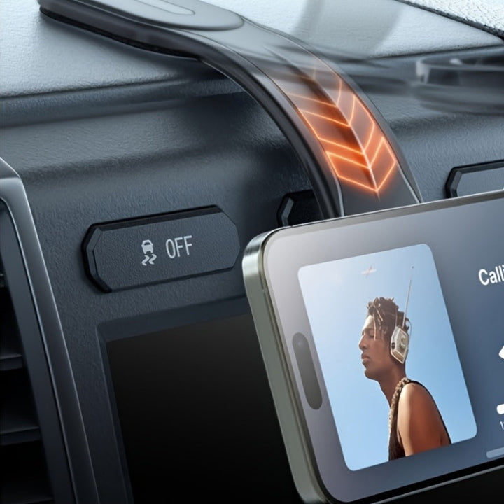 Magnetischer Auto-Handyhalter mit flexiblem Arm | Verstellbare Smartphone-Halterung aus Silikon für das Armaturenbrett