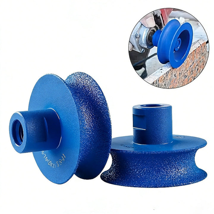 Diamantschleifscheibe 74 mm | Schleifscheibe für Winkelschleifer zur Kantenbearbeitung von Granit, Marmor und Beton