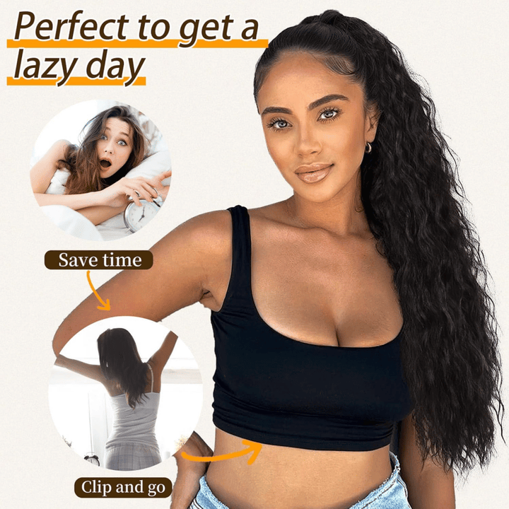 GlamBraid™ Natural Seamless Ponytail